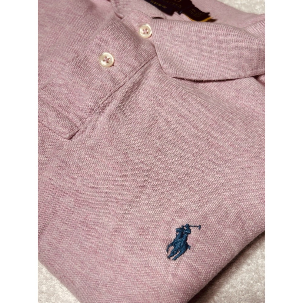 Polo Ralph Lauren Men's 2XL Pink Heather Short Sleeve Pique Polo Shirt